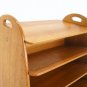 Danish Mid Century Modern Teak Magazine Rack End Table