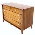 Danish Mid Century Modern Walnut Dresser Credenza by Drexel