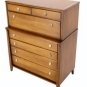 Mid Century Danish Modern Walnut Dresser High Chest by Drexel