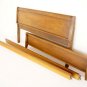 Danish Mid Century Modern Full Size Walnut Bed Rails Drexel