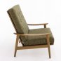 Danish Mid Century Modern High Back Lounge Arm Chair New Upholstery