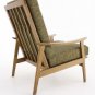 Danish Mid Century Modern High Back Lounge Arm Chair New Upholstery
