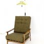 Danish Mid Century Modern High Back Lounge Arm Chair New Upholstery