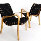 Pair of Danish Mid Century Modern Lounge Chairs by Thonet