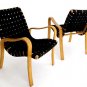 Pair of Danish Mid Century Modern Lounge Chairs by Thonet