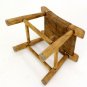 Vintage Antique Rush Seat Wood Primitive Bench Foot Stool Ottoman