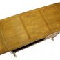 Mid Century Modern Burl Wood Drop leaf Cart on Wheels Sideboard Server