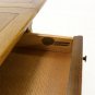 Mid Century Modern Burl Wood Drop leaf Cart on Wheels Sideboard Server