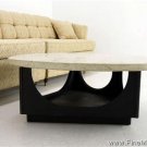 Harvey Probber Travertine Top Mid Century Modern Coffee Table