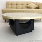 Harvey Probber Travertine Top Mid Century Modern Coffee Table