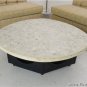 Harvey Probber Travertine Top Mid Century Modern Coffee Table