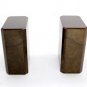 Pair of Mid Century Modern Springer Faux Goat Skin Pedestals Dining Table Base