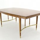 Italian Mid Century Modern Walnut Dining Table 1 Leaf Gibbings decor