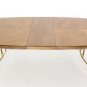 Italian Mid Century Modern Walnut Dining Table 1 Leaf Gibbings decor