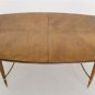 Italian Mid Century Modern Walnut Dining Table 1 Leaf Gibbings decor