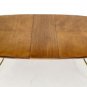 Italian Mid Century Modern Walnut Dining Table 1 Leaf Gibbings decor