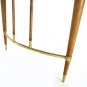 Italian Mid Century Modern Walnut Dining Table 1 Leaf Gibbings decor