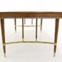 Italian Mid Century Modern Walnut Dining Table 1 Leaf Gibbings decor