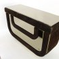 Italian Mid Century Modern Bar Cabinet Stool Suede Glass Scilfrico Selezione
