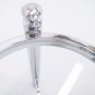 Mid Century Modern Chrome Glass Square Coffee Center Table