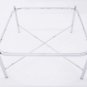 Mid Century Modern Chrome Glass Square Coffee Center Table