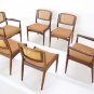 Set 6 Mid Century Danish Modern Oiled Walnut Teak Dining Chairs Finn Juhl Kagan