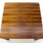 Mid Century Danish Modern Rosewood Parson Style Coffee Side End Table