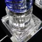 Stanning Pair of Mid Century Cut Glass Table Lamps