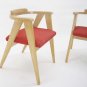 Pair of Mid Century Modern Compass Style Barrel Back Chairs