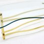 Mid Century Modern Kidney Shape Lucite Glass Brass Coffee Table