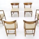 6 Mid Century Danish Modern Dining Chairs New Upholstry