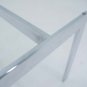 Mid Century Modern Glass & Chrome Base Vintage Coffee Table
