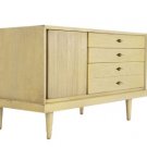 Mid Century Modern Bleached Mahogany Credenza Cabinet