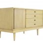 Mid Century Modern Bleached Mahogany Credenza Cabinet