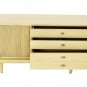 Mid Century Modern Bleached Mahogany Credenza Cabinet