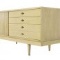Mid Century Modern Bleached Mahogany Credenza Cabinet