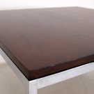 Florence Knoll Square Chrome Walnut Coffee Table Mint