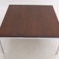 Florence Knoll Square Chrome Walnut Coffee Table Mint