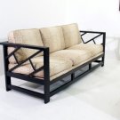 Hollywood Regency Mid Century Modern  Faux Bamboo Sofa