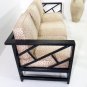 Hollywood Regency Mid Century Modern Faux Bamboo Sofa