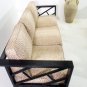 Hollywood Regency Mid Century Modern Faux Bamboo Sofa