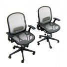 Pair of Mesh Seats Knoll Office Chairs Aeron Style