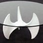 Mid Century Carved Wood Propeller Base Coffee Table