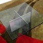 Mid century Modern X Base Coffee Table by Habitat NY