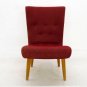 Mid Century Modern Deco Red Phillip Stark Lounge Chair