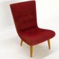 Mid Century Modern Deco Red Phillip Stark Lounge Chair