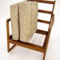 Danish Mid Century Modern Rocking Lounge Chair New Upholstery.