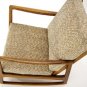 Danish Mid Century Modern Rocking Lounge Chair New Upholstery.