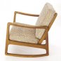 Danish Mid Century Modern Rocking Lounge Chair New Upholstery.