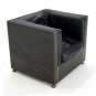 Mid Century Modern Metal Cube Custom Lounge Chair